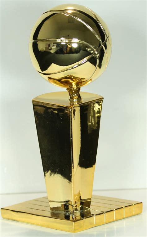 Nba Larry Obrien Championship Trophy High Quality 24k Gold Clad 6