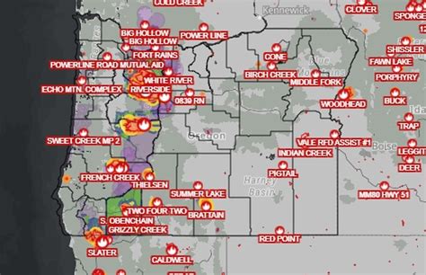 Interactive Map Shows Current Oregon Wildfires And Ev Vrogue Co