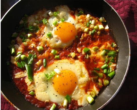 Shakshuka Tunisian Eggs Poached In Tomato Sauce Green Prophet