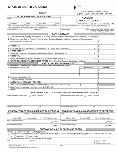 Aoc E 506 Fillable Form Printable Forms Free Online