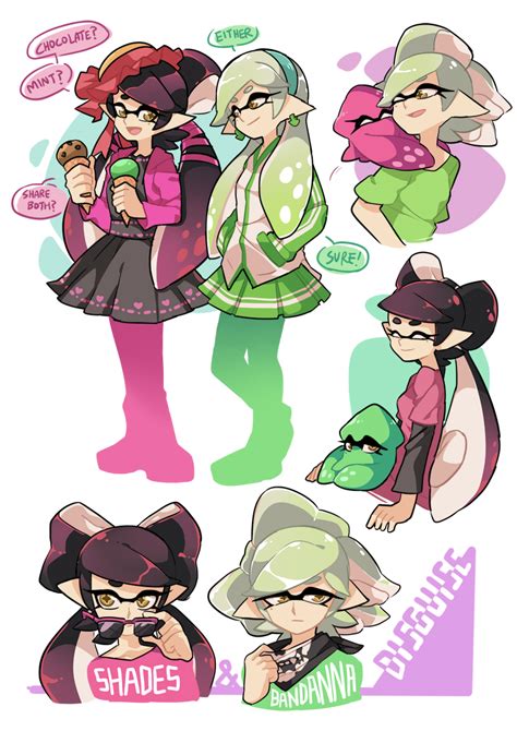 Aori And Hotaru Splatoon And 1 More Drawn By Wong Ying Chee Danbooru