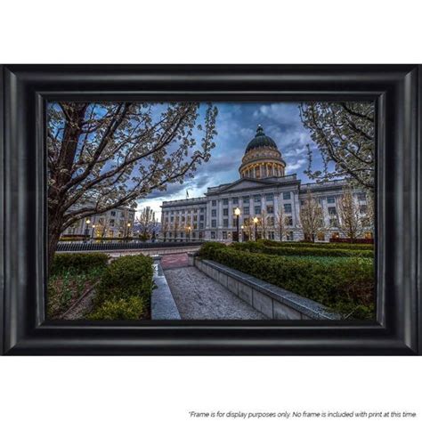 Salt Lake City Utah Capitol Gardens Picture Frame Clint