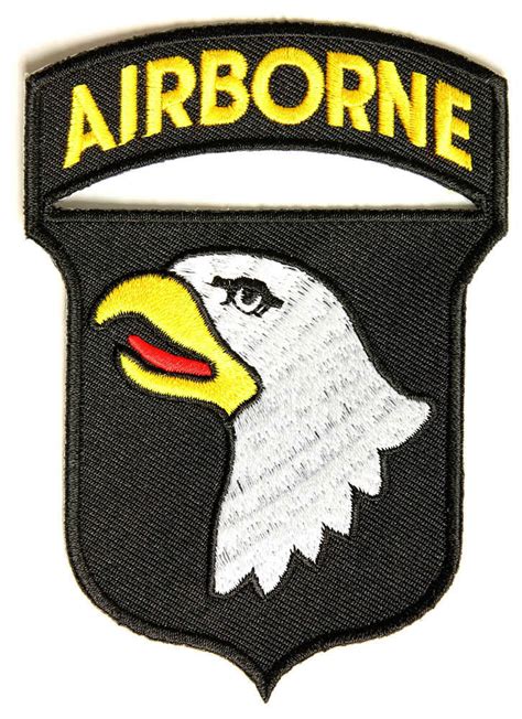 101st Airborne Iron On Embroidered Army Patch