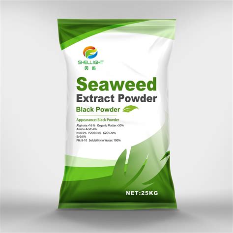 Bulk Seaweed Extract Powder With High Alginic Acid China Seaweed Organic Fertilizer And