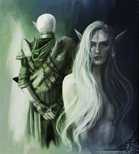 Inquisitor Lavellan And The Dread Wolf By Luh Dwolf Dragon Age