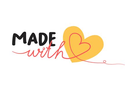 Made With Love Png