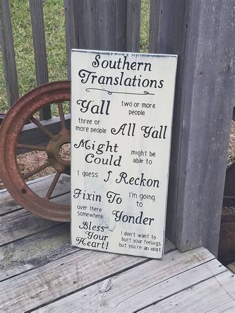 Southern Translation Sign Southern Wall Sign Southern Wall