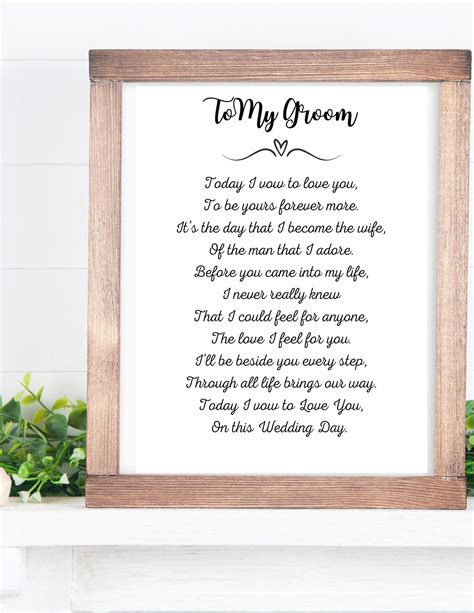 To My Groom Letter To Groom From Bride Grooms T Wedding Etsy