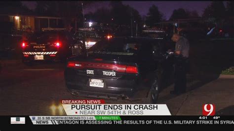 Police Chase In Sw Okc Ends In Crash Two Arrested One Outstanding