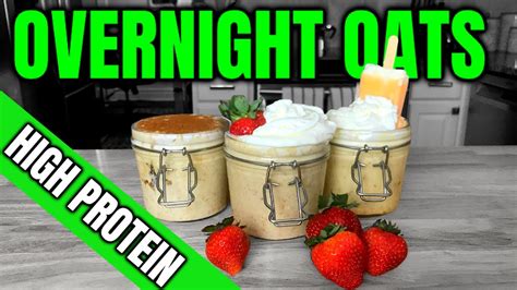Overnight oatmeal is simply rolled oats or old fashioned oats that have been soaked overnight in liquid. Overnight Oats Meal Prep l 3 Easy & Healthy Recipes High ...
