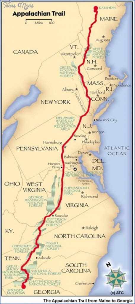 Appalachian Trail Map Vermont