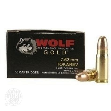 762mm Tokarev Ammunition For Sale Wolf 85 Grain Full Metal Jacket