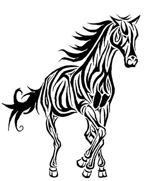 20 Best Tribal Horse Tattoo Stencils Images On Pinterest Horse