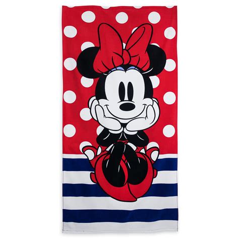 Minnie Mouse Polka Dot Beach Towel Disney