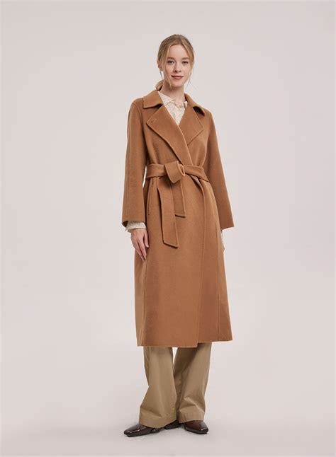 Peaked Lapel Coat Winter Warm Overcoat Nap Loungewear
