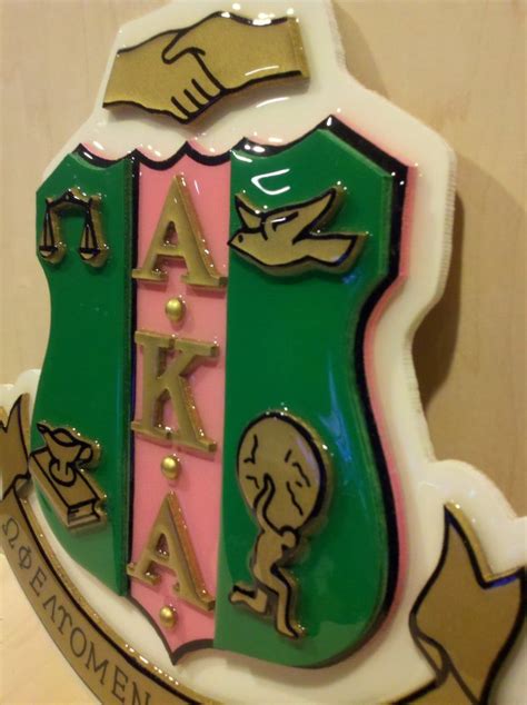 Alpha Kappa Alpha Shield 12inch Etsy In 2020 Aka Sorority Gifts