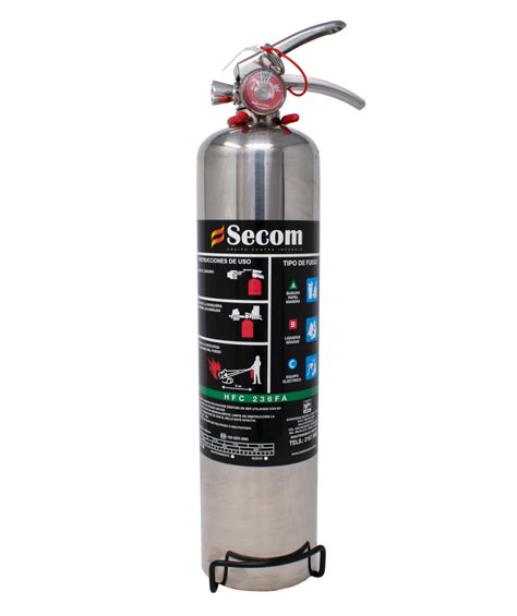 Extintor Hfc 236 Fa Acero Inoxidable 10 Kg Extintores Secom