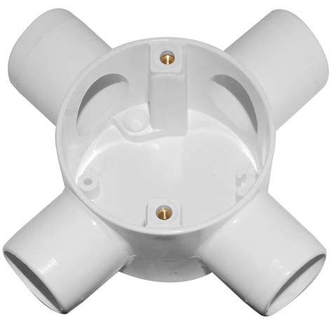 mita 25mm 4 way junction box white pvc conduit fittings conduit trunking and tray accessories