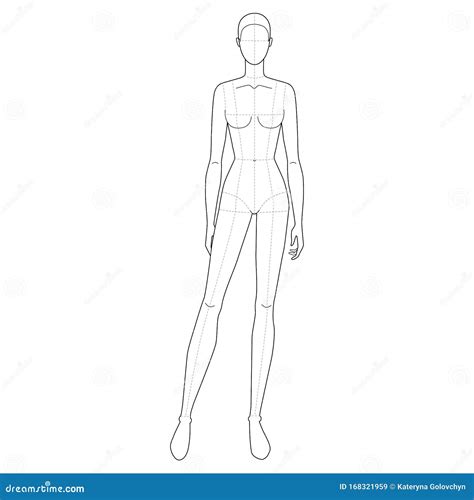 Body Template Drawing Female
