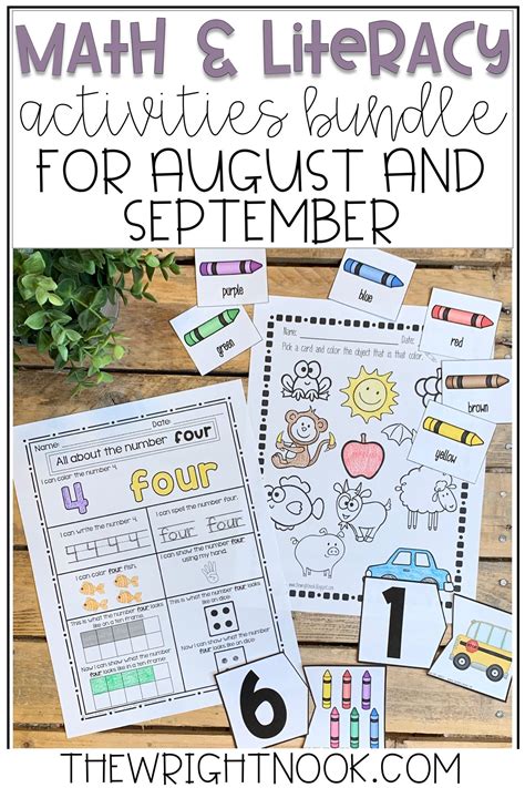 Here are a few among the most played cool classroom activities for students of diverse class levels Math and Literacy Activities Bundle for August & September ...