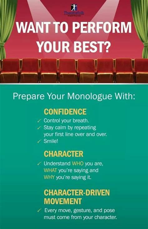 Monologue Tips Actingtheater Pinterest Tips Monologues And Good