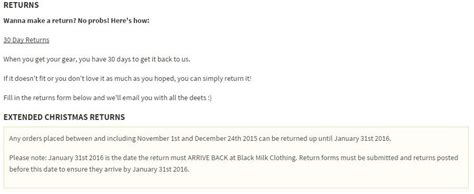 Thanks for your purchase with us. How your Return Policy can affect customer retention ...