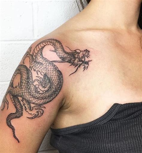 Dragon Tattoo Designs For Women Arms Shoulder Chest