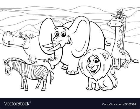 African Animals Coloring Pages