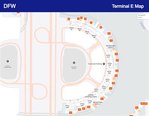 Dallas Fort Worth Airport Map Guide Food Terminals Arrivals