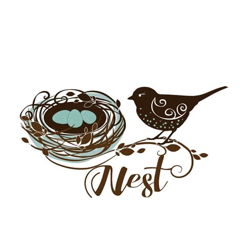 Premade Custom Logo Design Bird Nest Logo Eggs Nest Logo Etsy