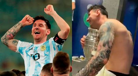 Twitter Lionel Messi abraza la Copa América para Argentina luego de 28