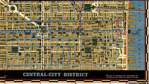 Philadelphia Trolley Tracks 1944 Ptc Street Map