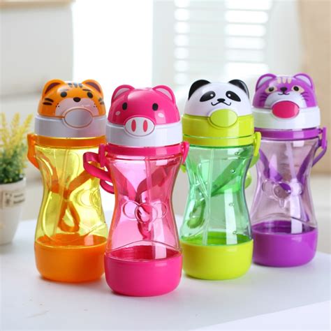 Baby Water Straw Bottles Training Cups For Children Learn Drinking With