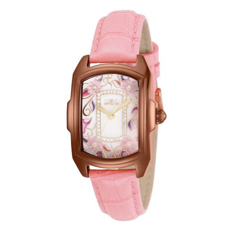 Shophq Invicta Womens Baby Lupah Flowers Quartz Crystal Accented