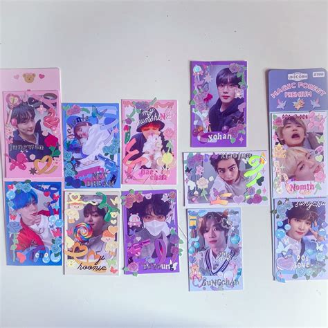 Kpop Polcos Korean Stickers Anime Room Photo Cards