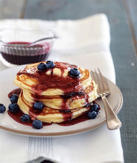 Buttermilk Pancakes With Blueberry Syrup Williams Sonoma Taste