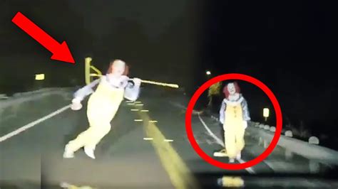 Top 15 Scariest Clown Videos Caught On Camera Creepy Killer Clown