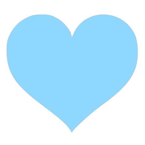 Heart Emoji Color Blue Heart Png Download 500500 Free