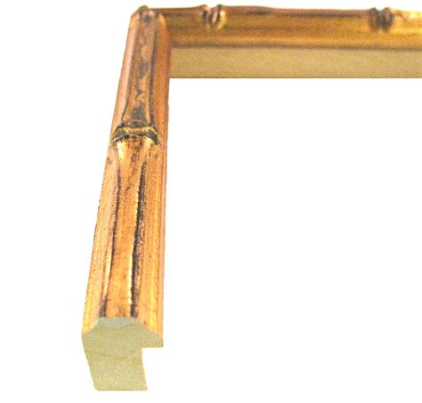 34 Inch Wide Gold Bamboo Picture Frame Moulding In Lengths 78870 G