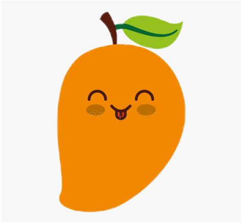 Kawaii Emoji Mango Fruit Clipart Cute Mango Png Vector Eps Etsy My