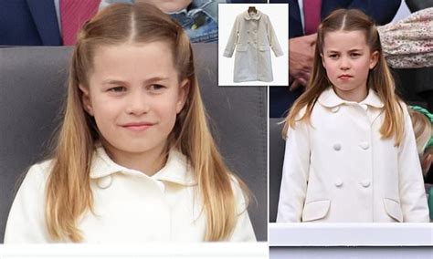 Princess Charlotte Wears A White Amaia Coat To The Platinum