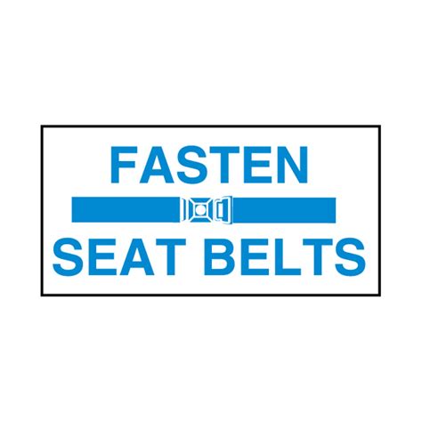 Seat Belt Decals Fasten Seat Belts 2 X 4 Carlton Industries