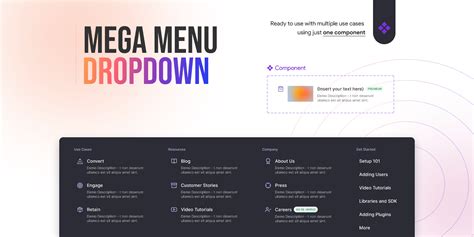 Universal Mega Menu Dropdown Figma Community