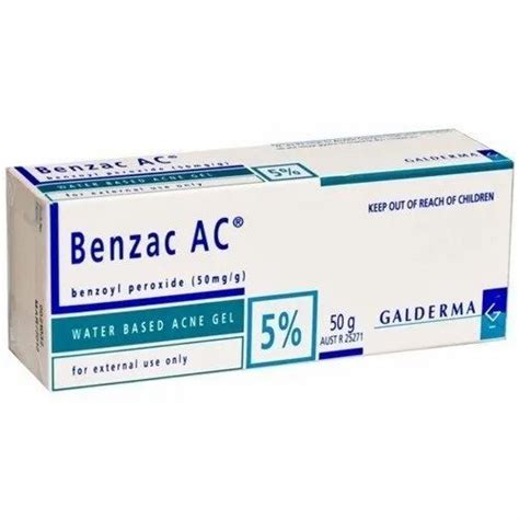 Finished Product Benzac Ac 2 5 Benzoyl Peroxide Gel Packaging