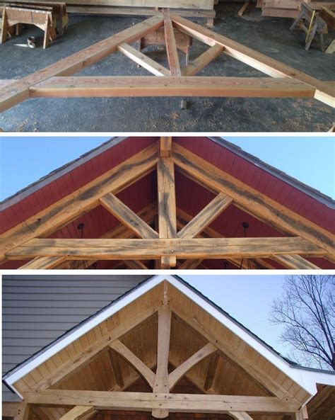 King Post Trusses Take On Different Looks With Different Woods And