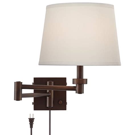 Browse modern, rustic, industrial and more styles for your next diy lighting upgrade. Vero Oil-Rubbed Bronze Plug-In Swing Arm Wall Lamp with USB - #9N313 | Lamps Plus