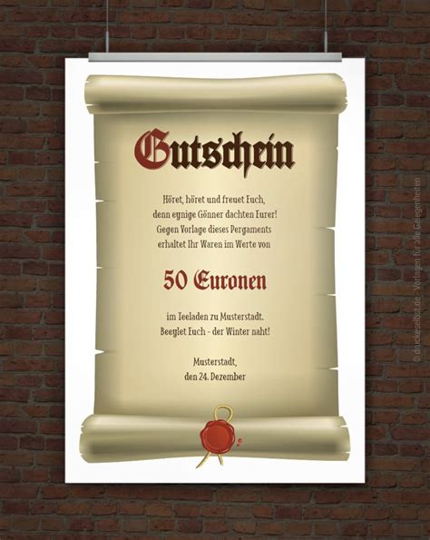 Drucke selbst! Gutschein online gestalten und selbst drucken
