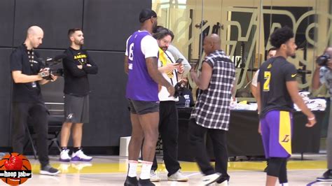 Dave Chapelle Playing Basketball With LeBron James at Lakers Practice
