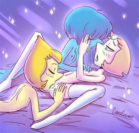 Rule 34 3girls After Kiss Blue Pearl Steven Universe Cubedcoconut Cunnilingus Female Only