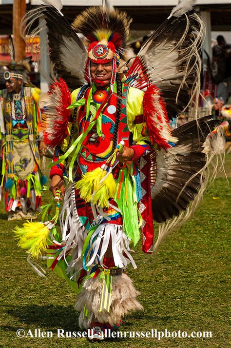 fancy dancer at crow fair pow wow on crow indian reservation in montana allen russell photography